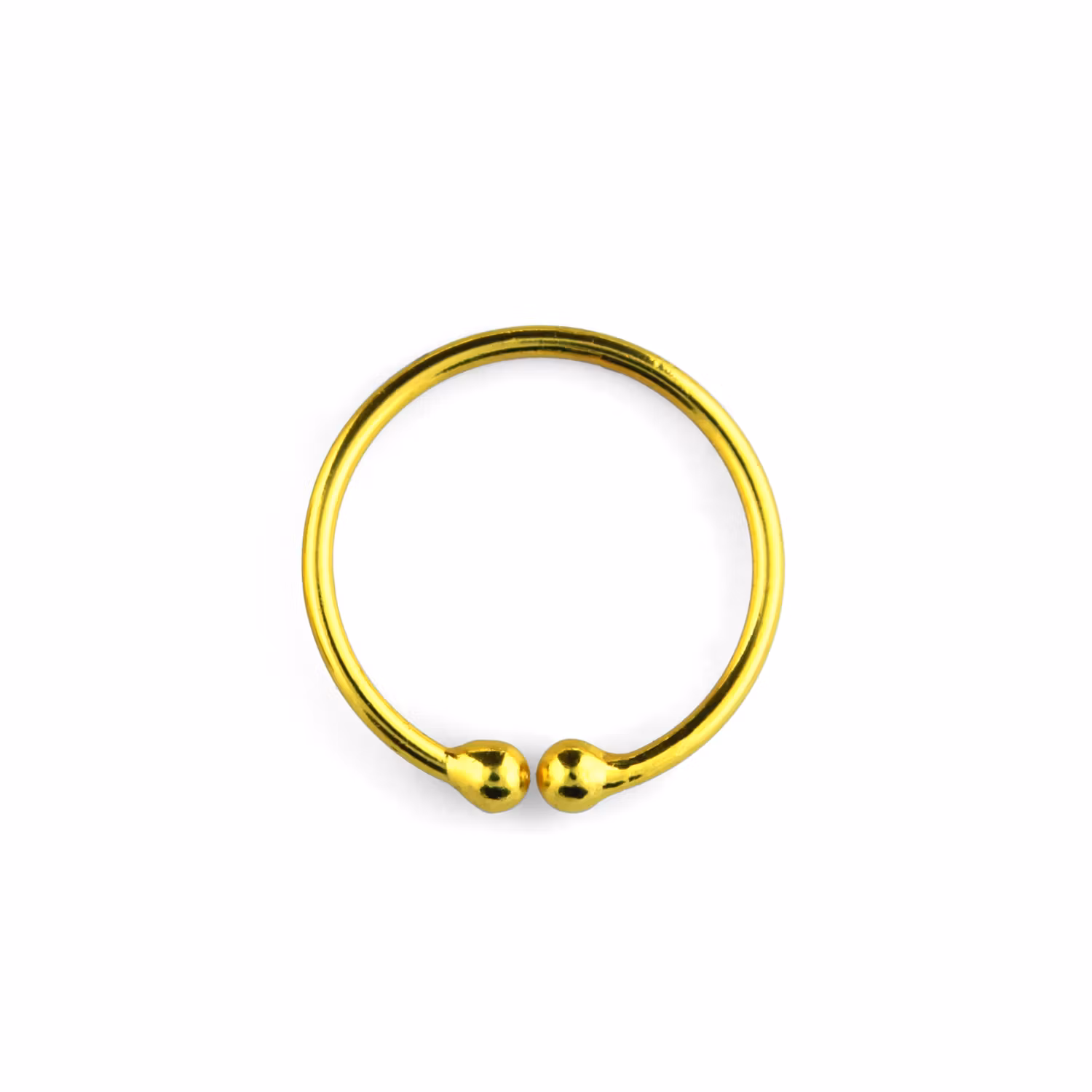 Ring i guldpläterad 925 Silver "Fake-Clip"