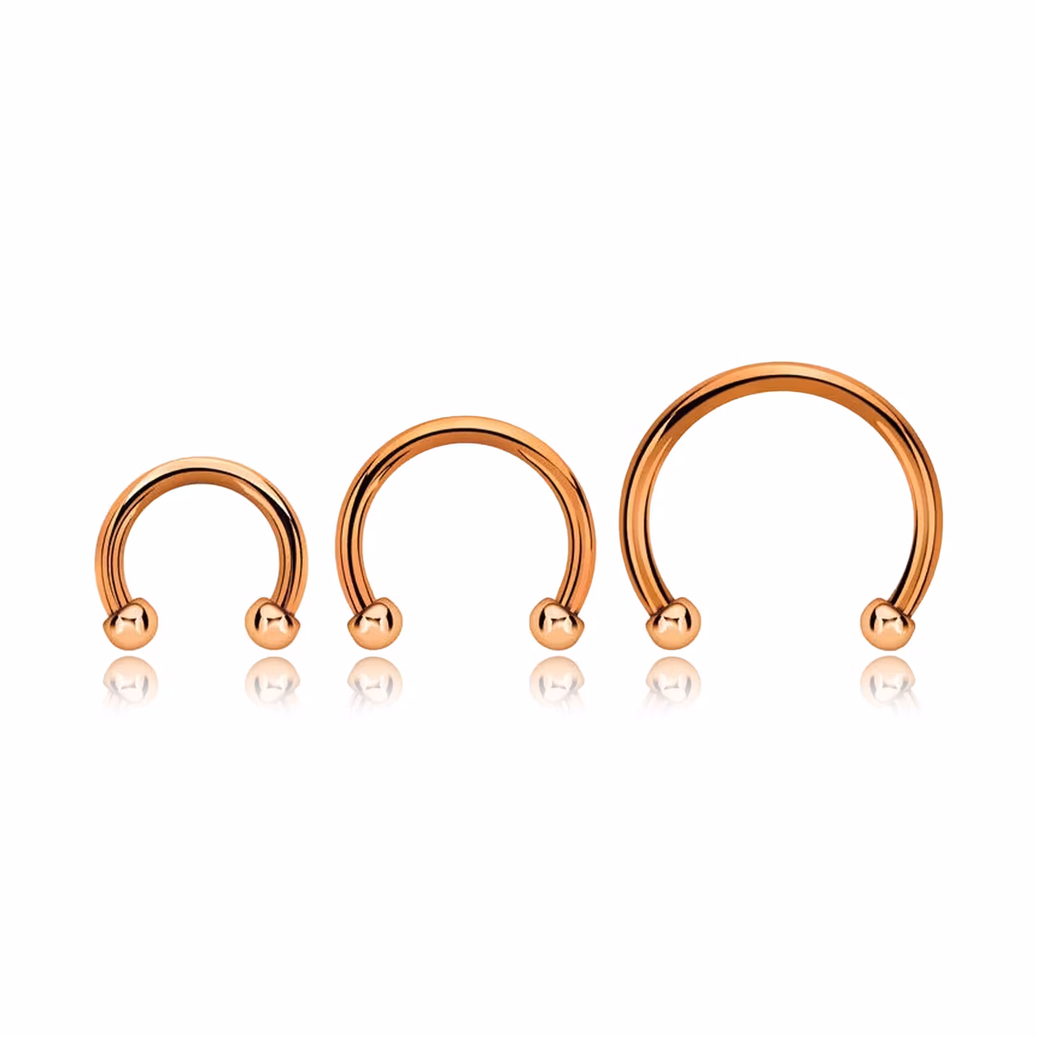 CBR 1.2mm med 2mm kulor roséguld