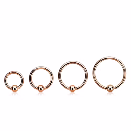 BCR 1.2mm med 3mm kula roséguld