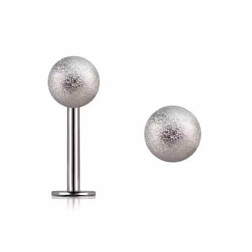 Labret / Monroe 1.2mm med 5mm frostad kula