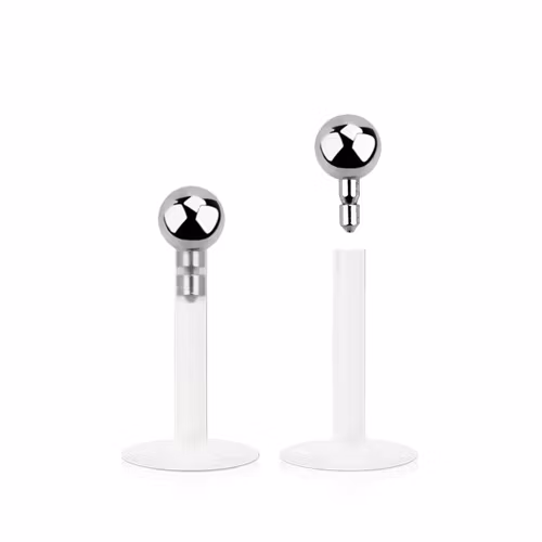 BIO-Flex Labret / Monroe 1.2mm med 2mm push-in kula
