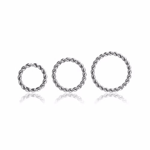 Sömlös ring twistad design 1.2mm