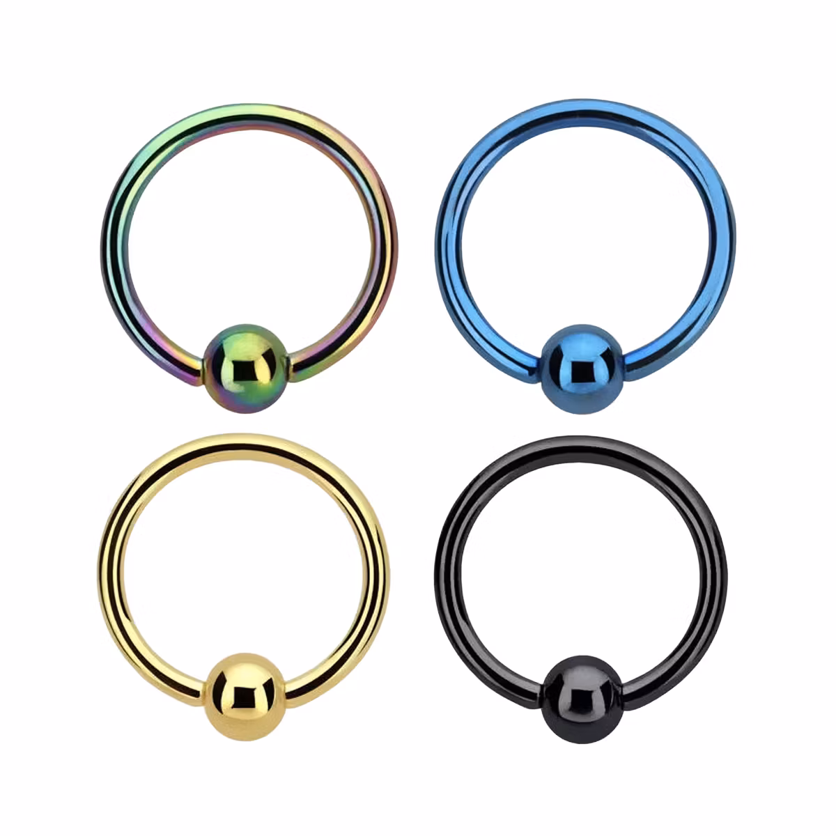 PVD-Pläterad BCR 1mm med 3mm kula