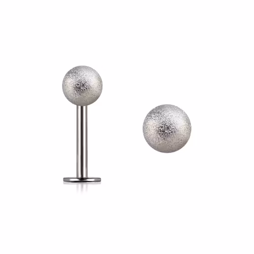 Labret / Monroe 1.2mm med 4mm frostad kula