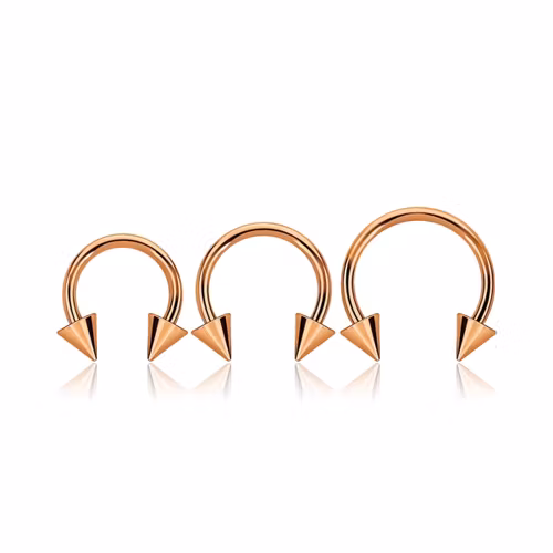 CBR 1.6mm med 5mm kon roséguld