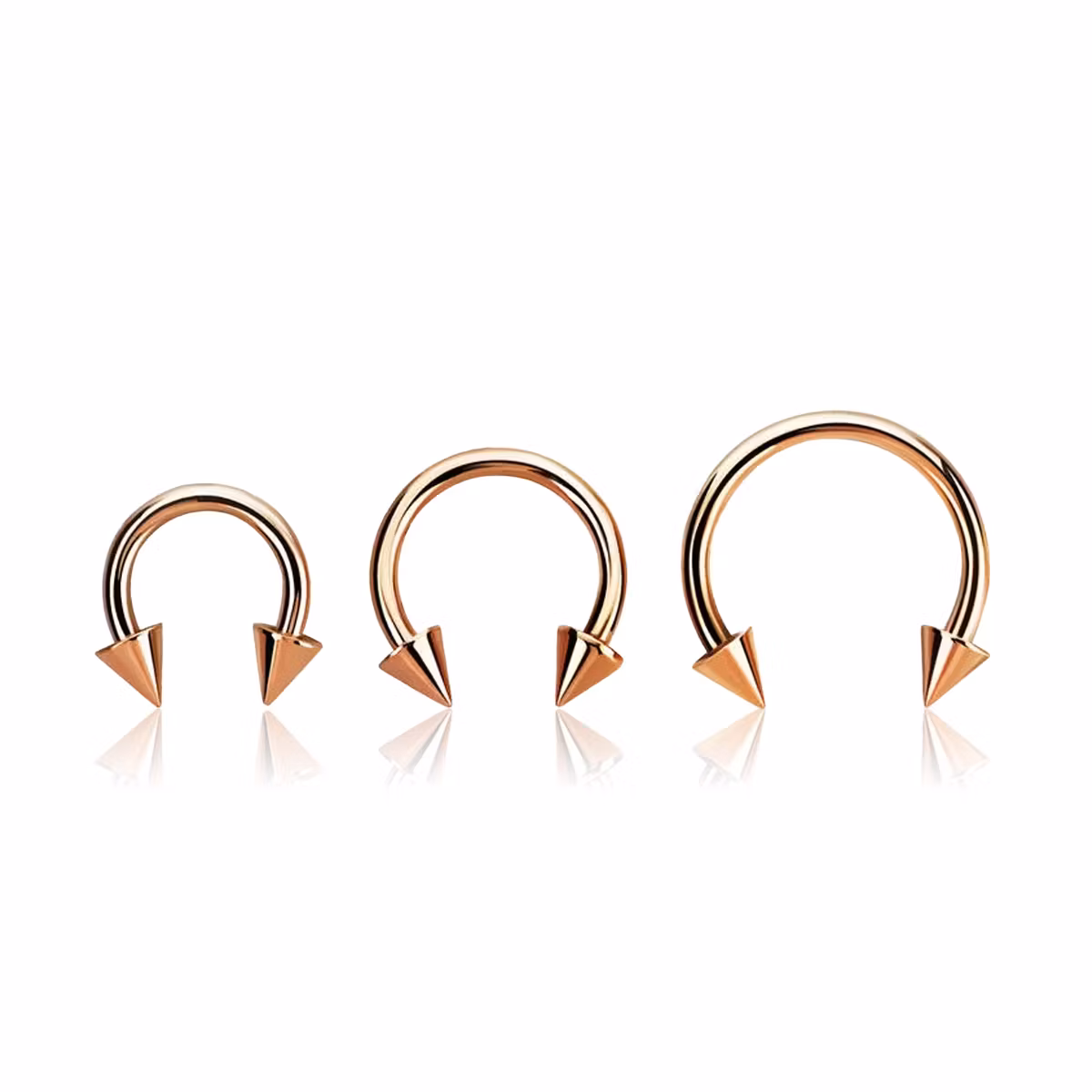 CBR 1.2mm med 3mm kon roséguld