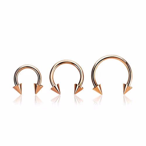 CBR 1.2mm med 3mm kon roséguld