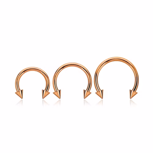 CBR 1.6mm med 3mm kon roséguld
