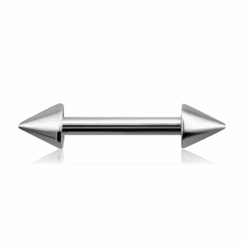 Barbell / rak stav 1.2mm med 3mm kon (6-14mm)