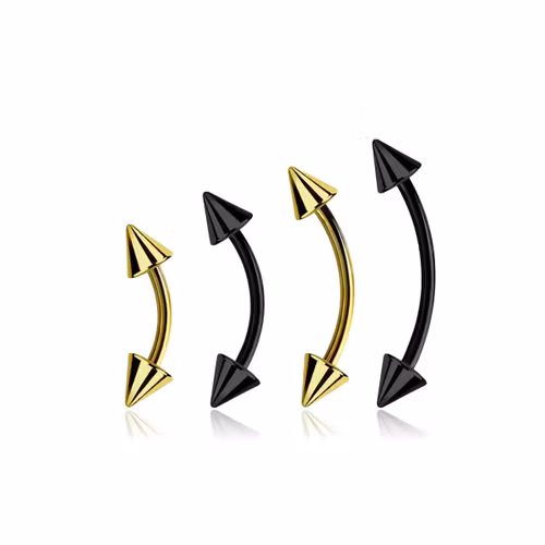 PVD-pläterad banana 0.8mm med 3mm kon