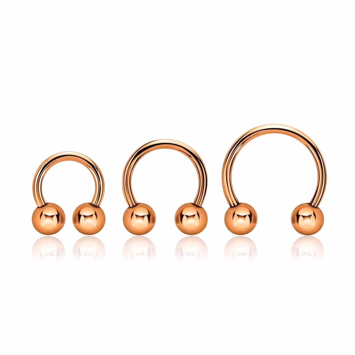 CBR 1.2mm med 4mm kulor roséguld