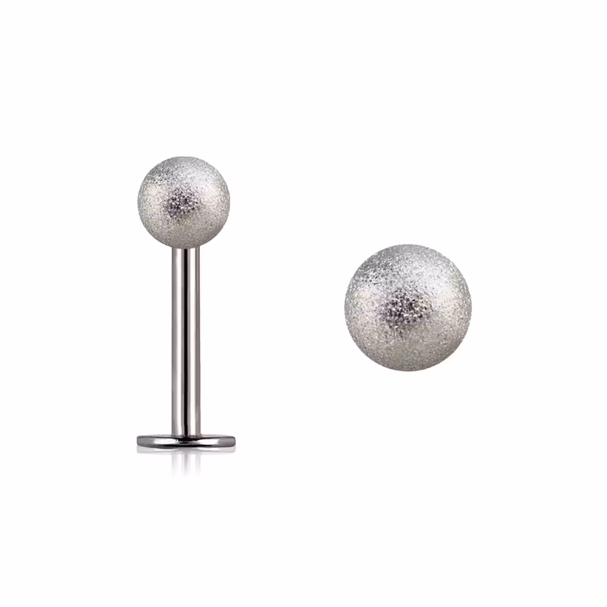 Labret / Monroe 1.2mm med 3mm frostad kula