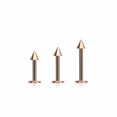 Labret / Monroe 1.2mm med 2.5mm kon roséguld