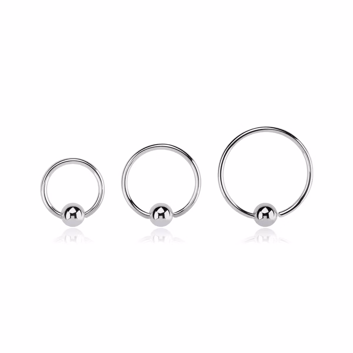 Öppen BCR 0.8mm med fixerad 3mm kula