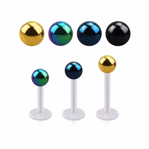 BIO-Flex Labret / Monroe 1.2mm med PVD-Pläterad 5mm kula