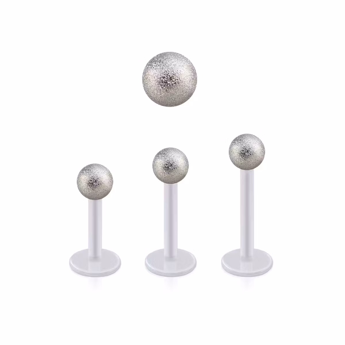 BIO-Flex Labret / Monroe 1.2mm med 4mm frostad kula