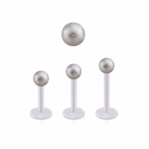 BIO-Flex Labret / Monroe 1.2mm med 4mm frostad kula