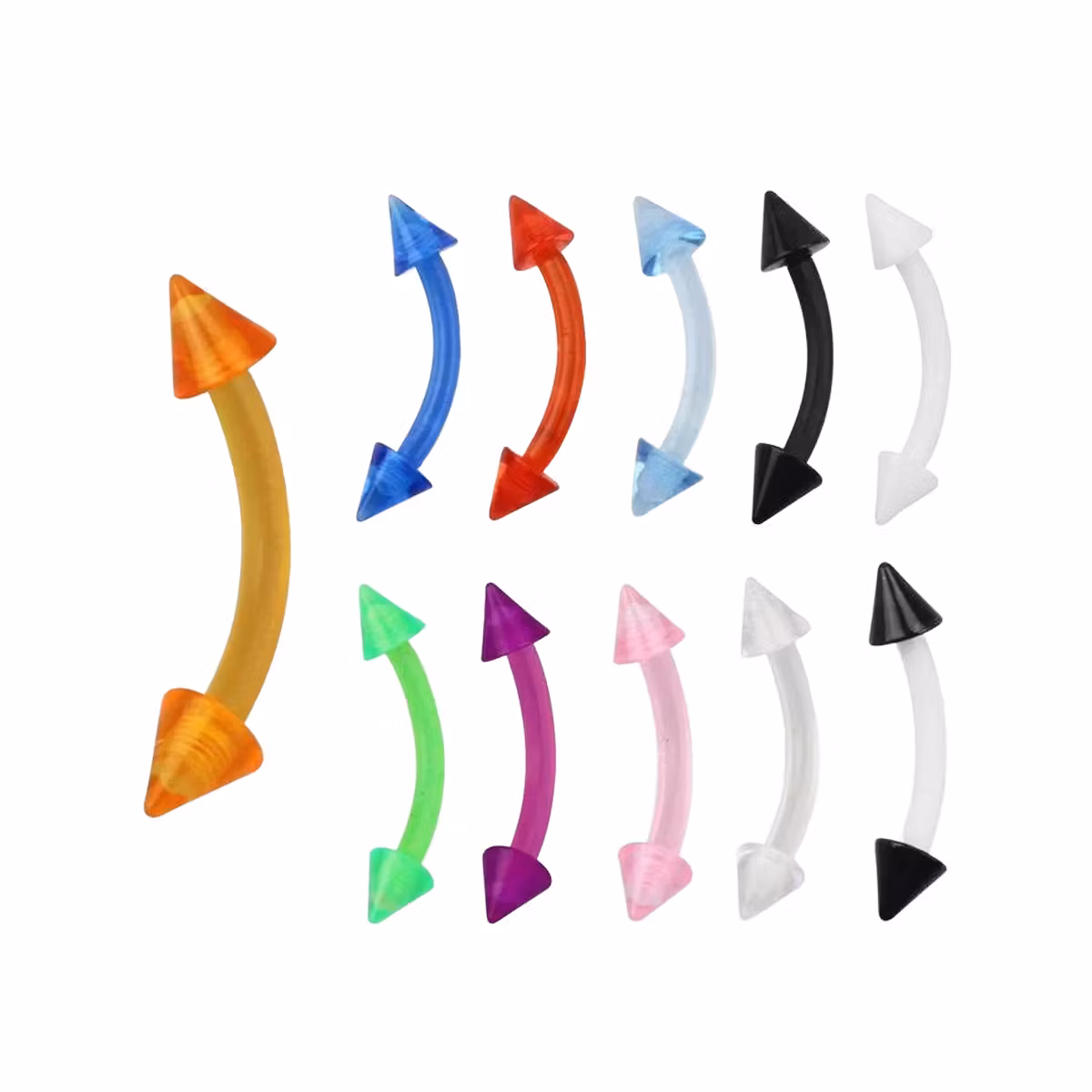 Banana i akrylplast 1.2mm med 3mm kon