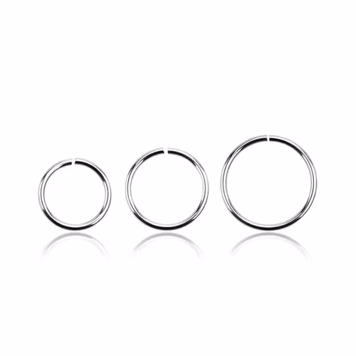 Sömlös ring i 925-silver 1mm