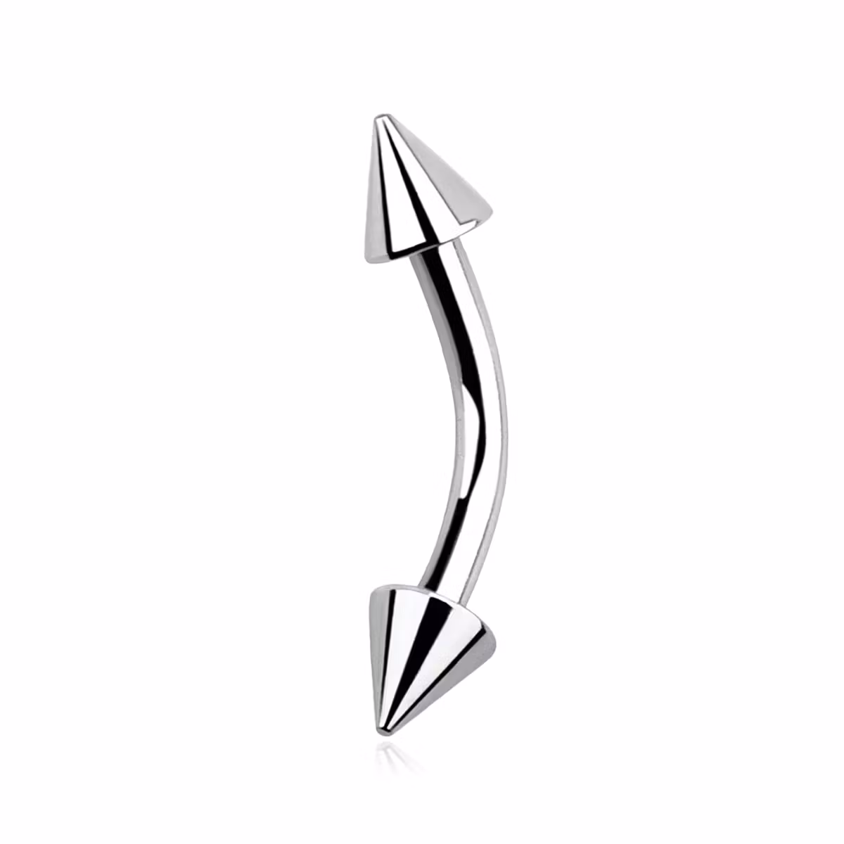 Banana 1.6mm i kirurgiskt stål utvändigt gängad med 4mm kona