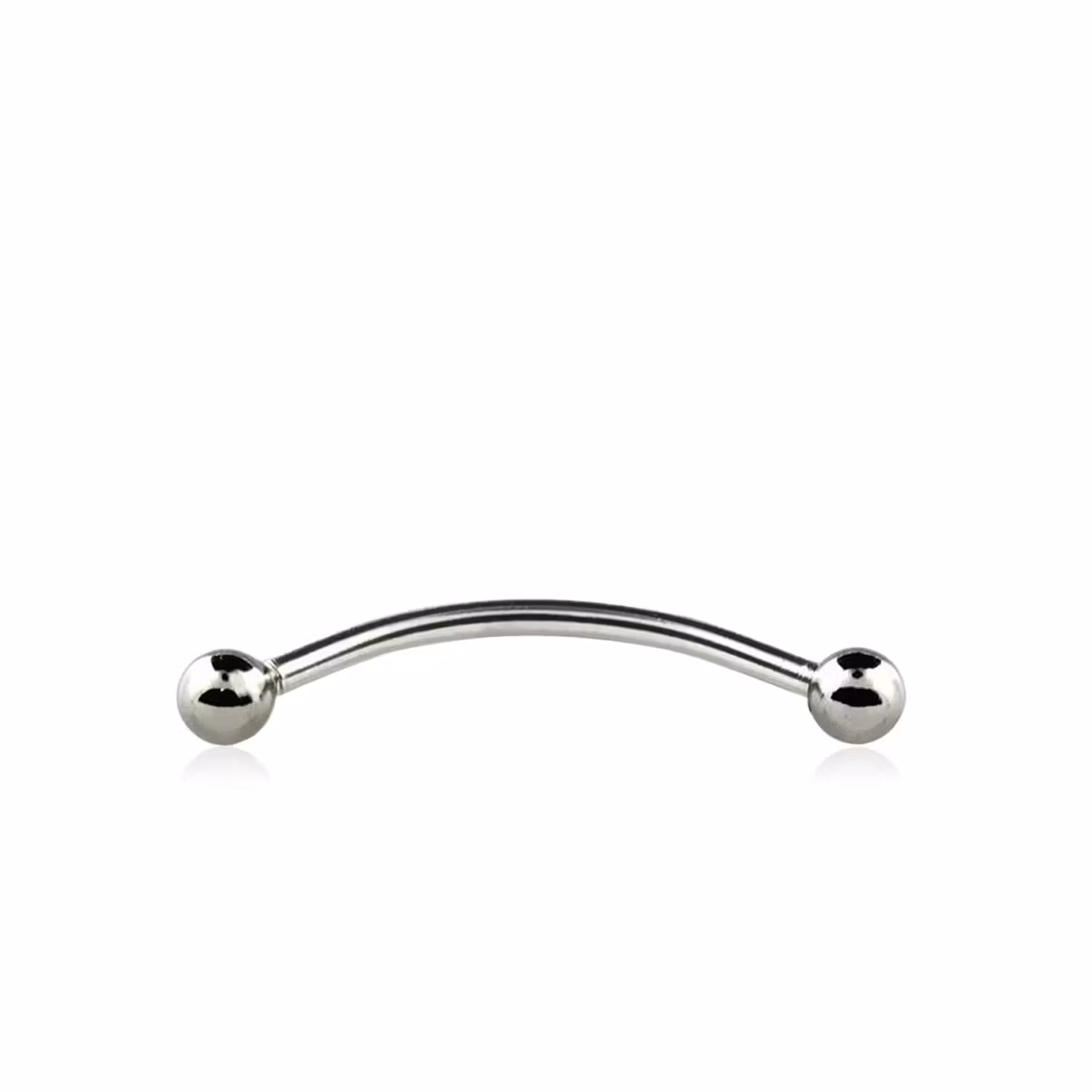Snake Eye Tungstav / banana i kirurgiskt stål 1.2mm med 3mm kulor