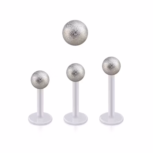 BIO-Flex Labret / Monroe 1.2mm med 5mm frostad kula