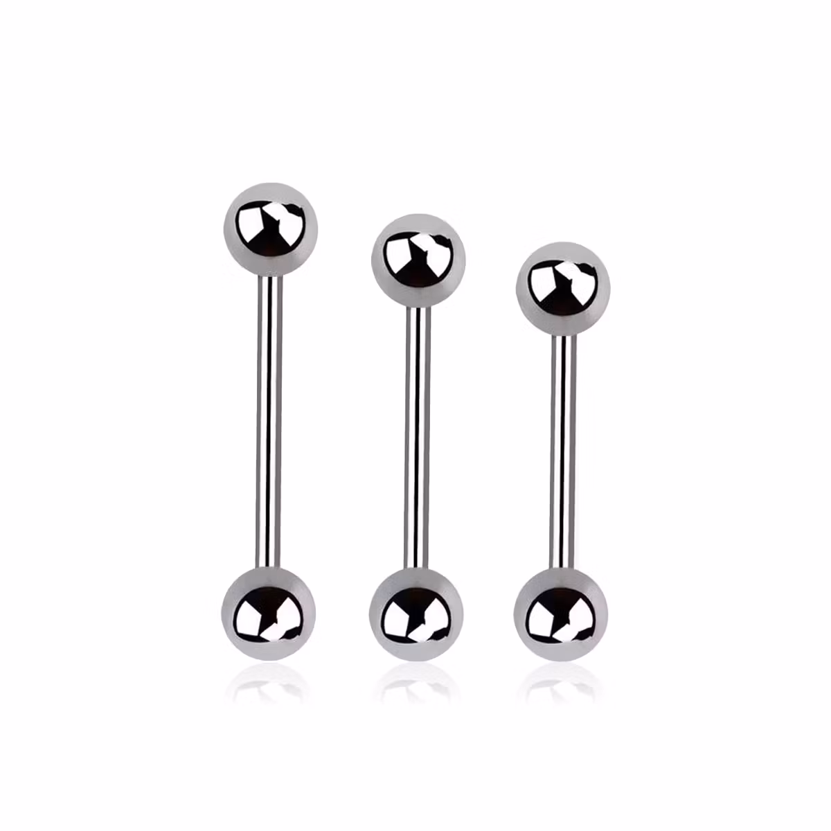 Barbell 0.8mm med 3mm kulor