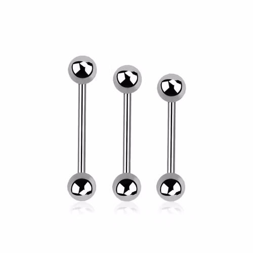 Barbell 0.8mm med 3mm kulor