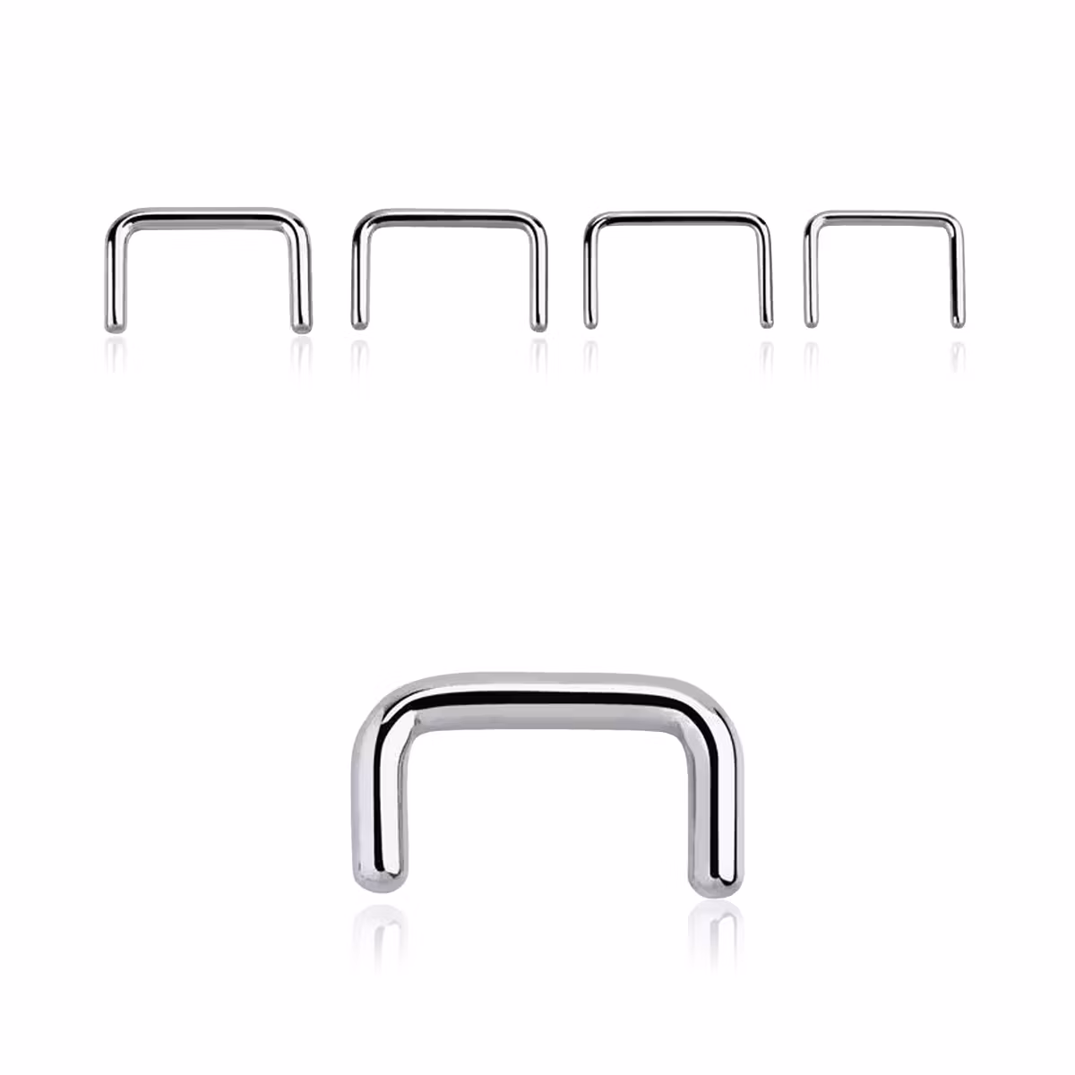 Septum U-formad retainer i stål