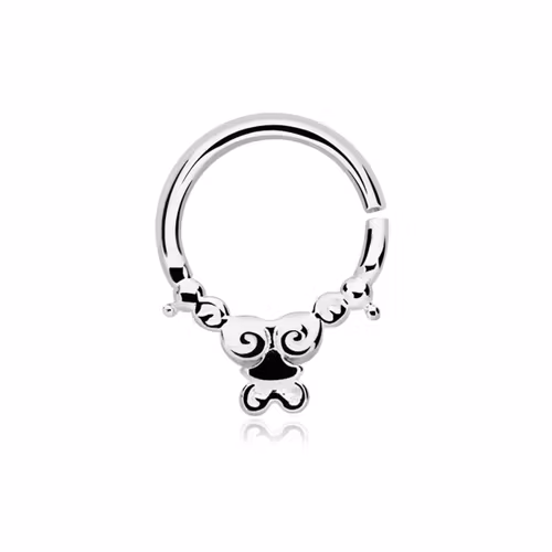 Septum piercing i 925 silver - Silver Indian Design