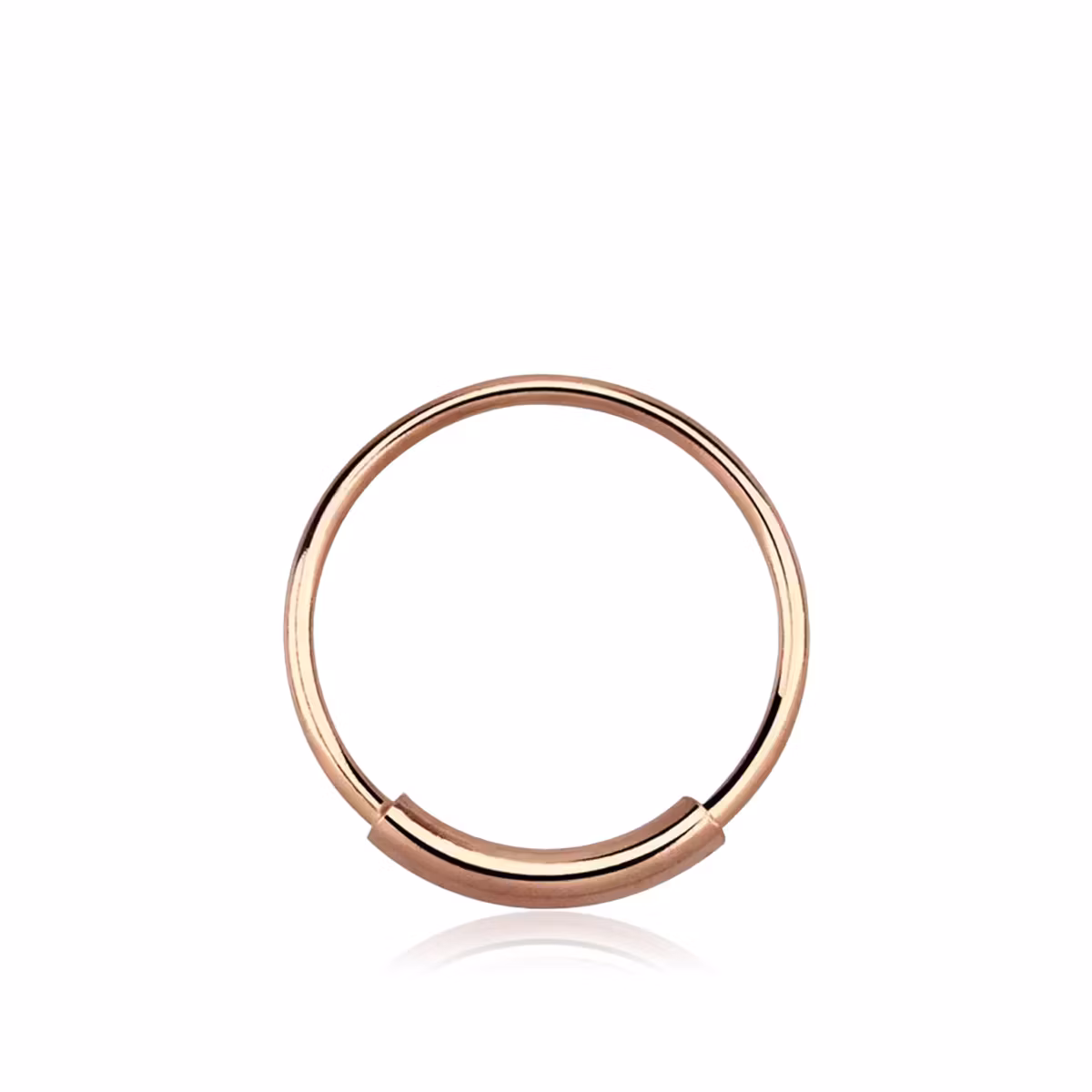 Näsring 0.6mm Roséguldpläterad 925-silver (10mm)