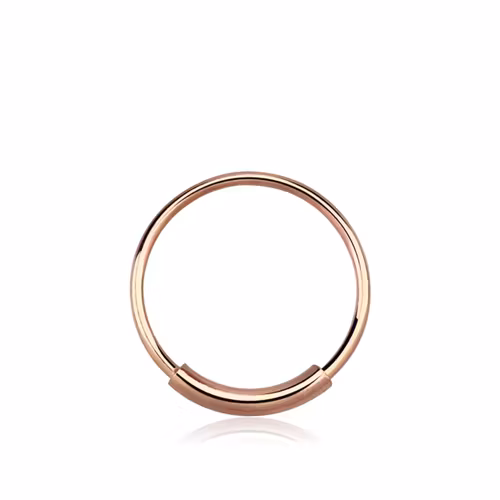 Näsring 0.6mm Roséguldpläterad 925-silver (10mm)