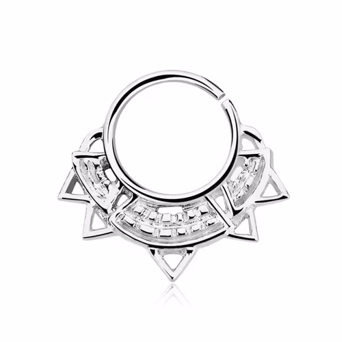 Septum piercing i 925 silver - Engraved Indian Design