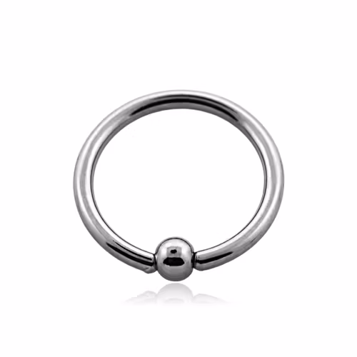 BCR ring med kulstängning 1.2mm med 2.5mm kula