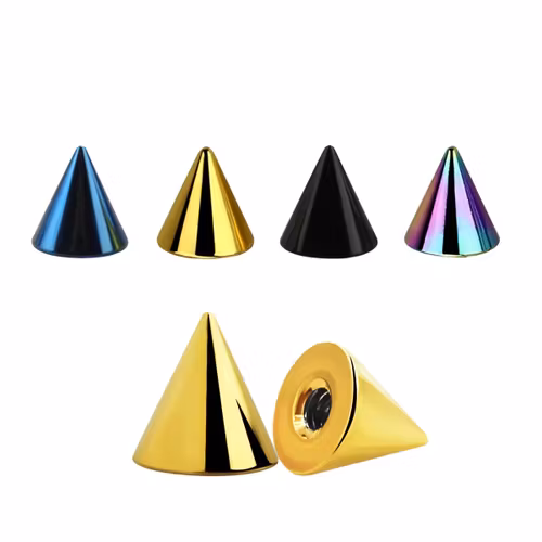 Lös kon eloxerad 2.5mm diameter 0.8mm gänga (lös del)