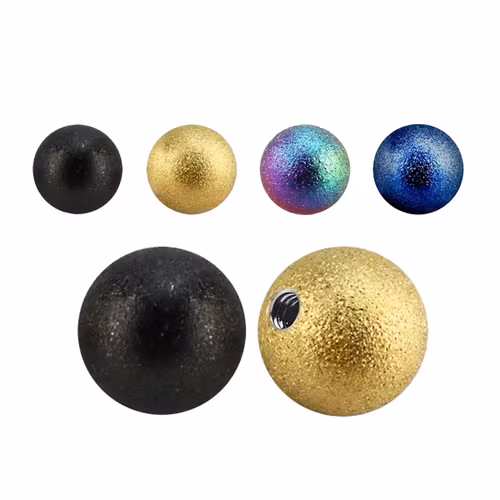 Lös kula eloxerad frostad 8mm med 1.6mm gänga (lös del)
