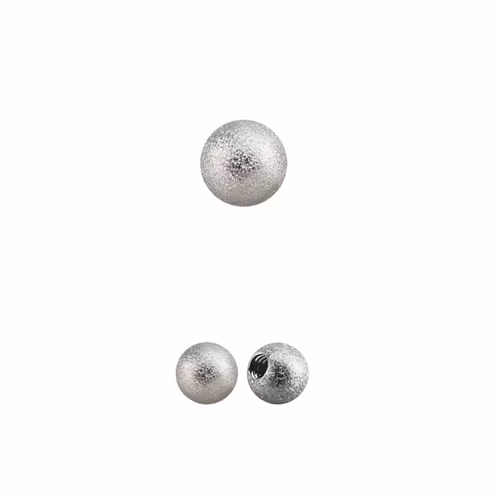 Lös kula frostad 4mm diameter 1.2mm gänga (lös del)