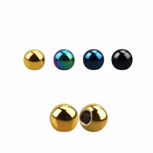Lös kula eloxerad 2.5mm diameter 0.8mm gänga (lös del)