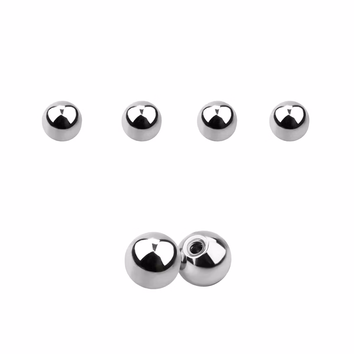 Lös kula 2mm diameter 1.0 / 1.2mm gänga (lös del)