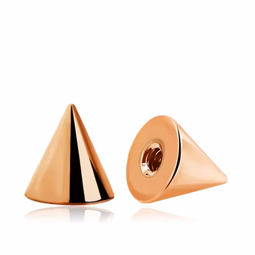 Lös kon roséguld 5mm diameter 1.6mm gänga (lös del)