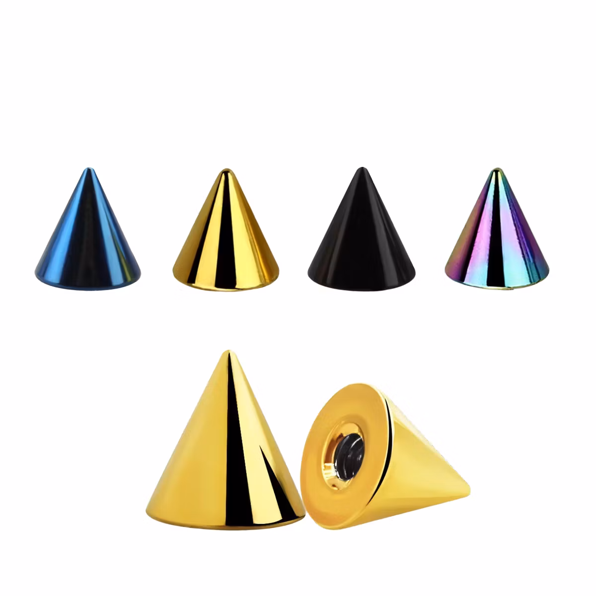 Lös kon eloxerad 5mm diameter 1.6mm gänga (lös del)