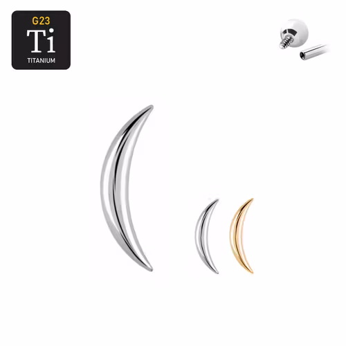 Titanium topp för 1.2mm bas (0.9mm gänga) - Måne