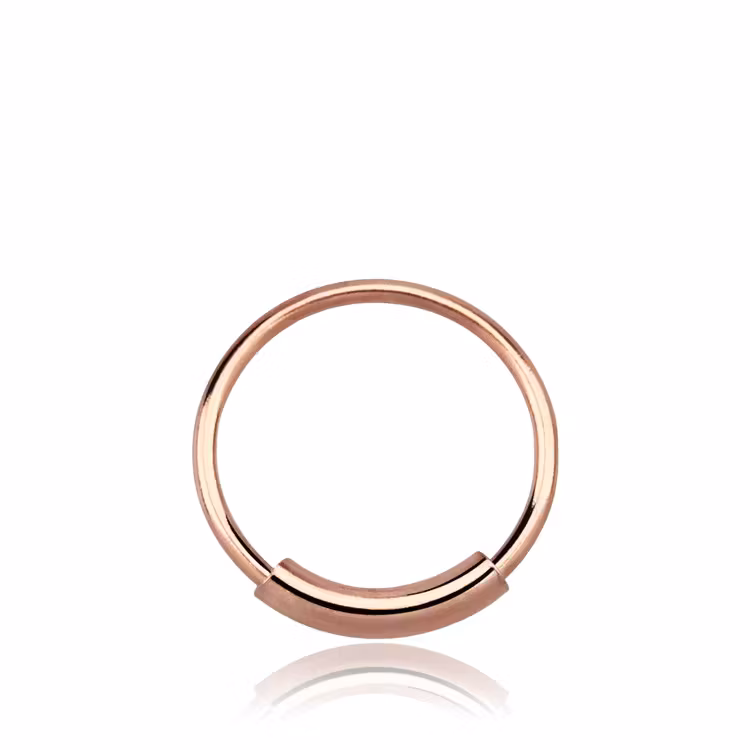 Näsring 0.6mm Roséguldpläterad 925-silver (8mm)