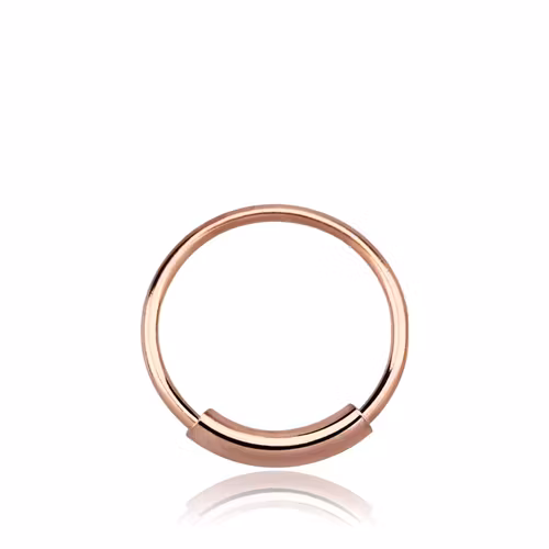 Näsring 0.6mm Roséguldpläterad 925-silver (8mm)