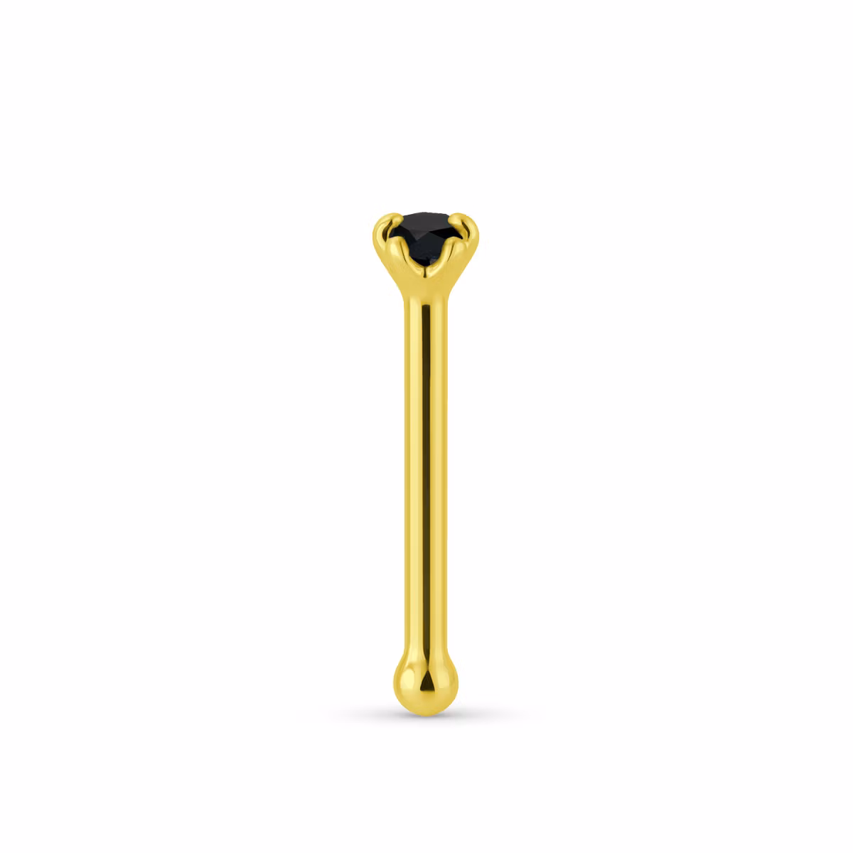 Nässmycke 0.6mm äkta 14 karat guld med 1.25mm cubic zirconia