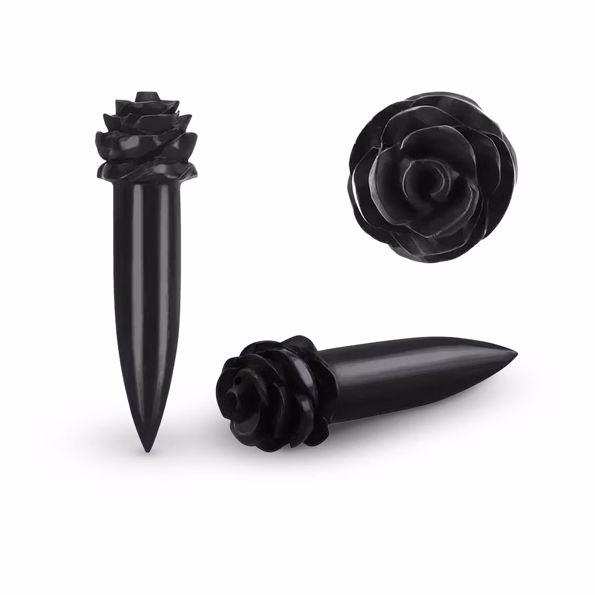 Töjning i areng wood trä med handkarvad ros