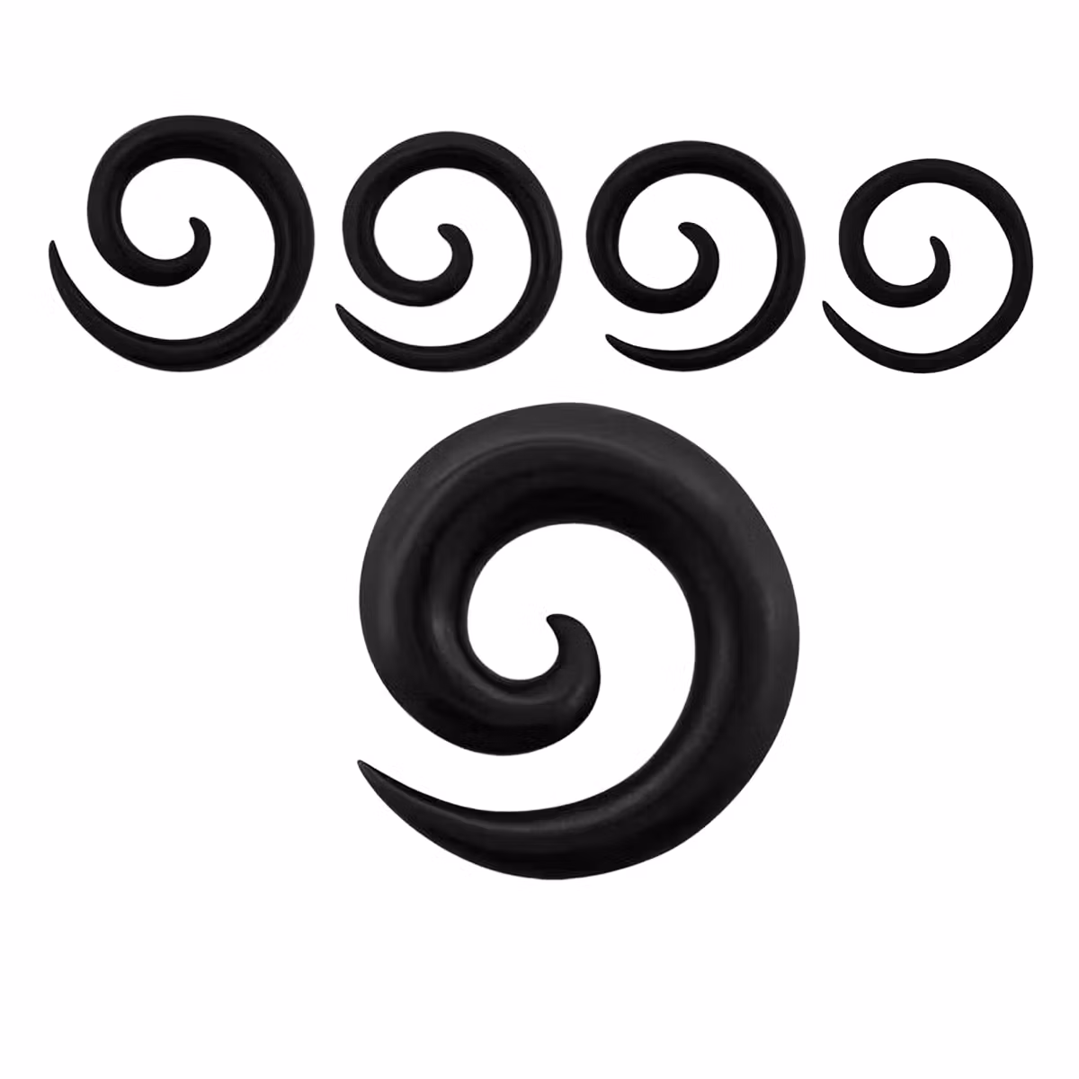 Töjspiral i trä - mörk areng wood