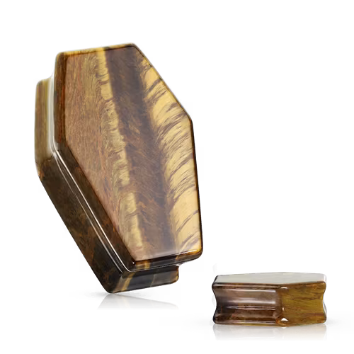 Stenplugg "kista" i tigeröga