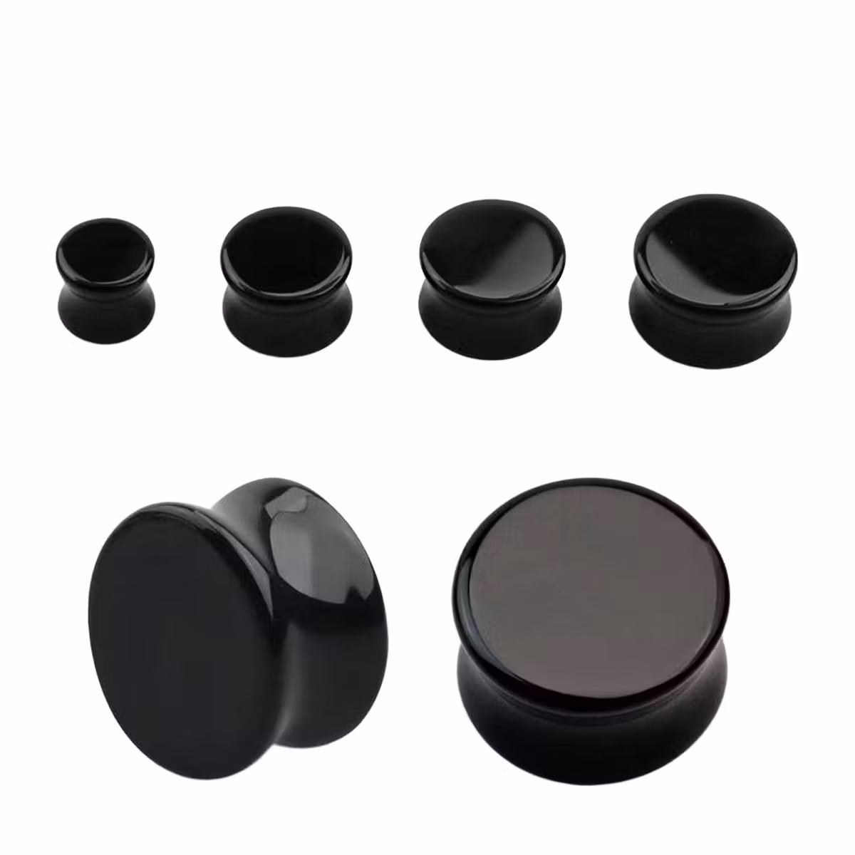 Svart stenplugg (Black Onyx)