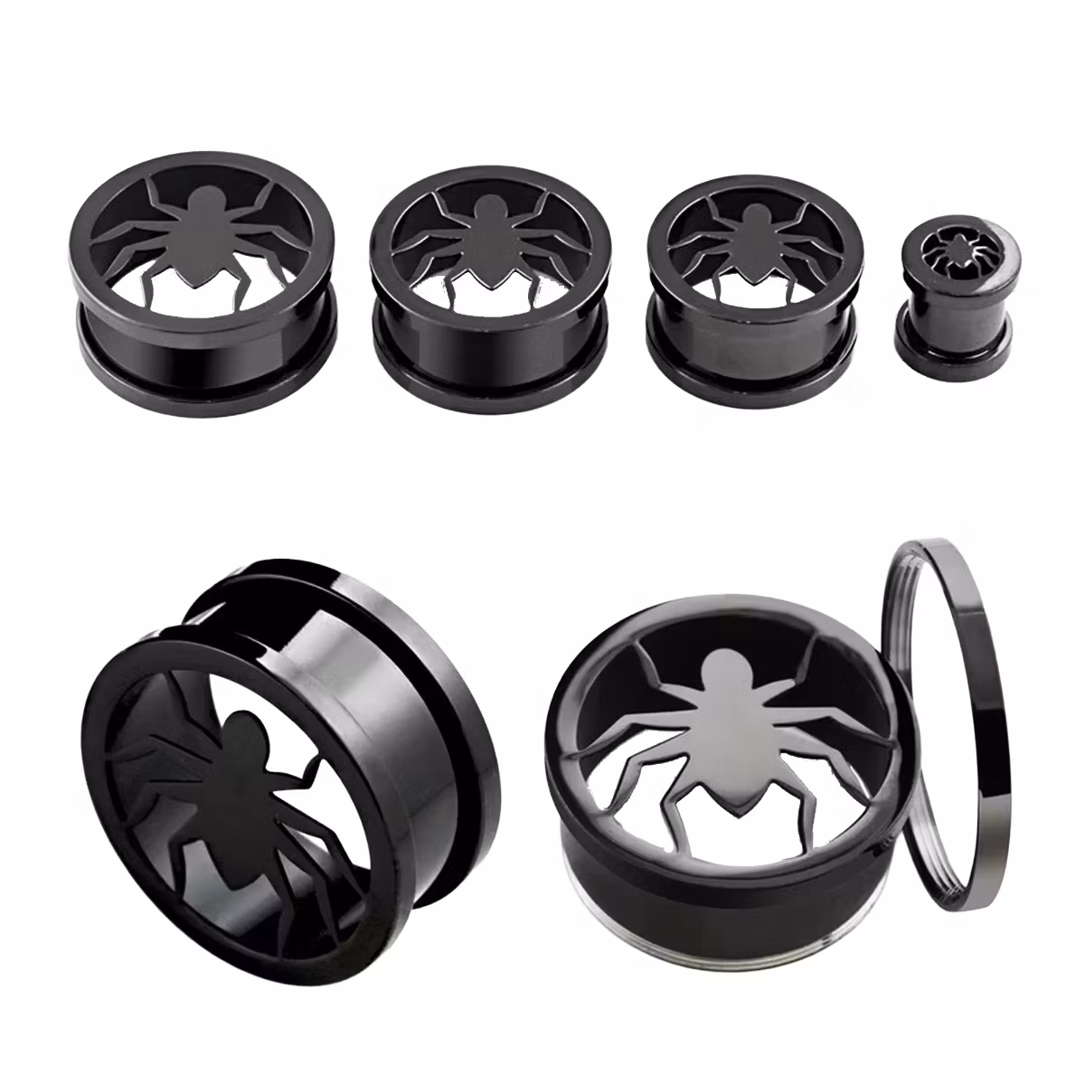 PVD-Pläterad ståltunnel med spindel